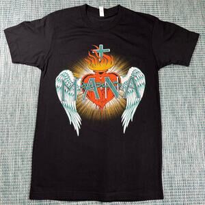 MANA Mexico Lindo Y Querido 2023 Tour Black T Shirt‎ Mens Sz S New